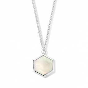 Collier Nacre blanche   One More Eolo 065296N
