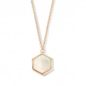 Collier Nacre blanche   One More Eolo 065297N
