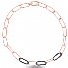 Collier Pesavento Polvere di Sogni Rose et Noir  Kathy PLVE2908
