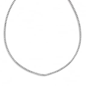 Collier Rivire de Diamants Or Blanc 3.56 ct Halia - 058679A