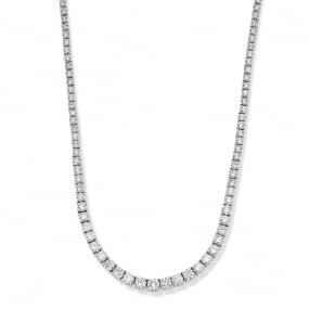 Collier Rivire de Diamants Or Blanc 5.56 ct  - 056091A