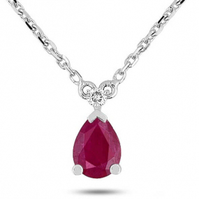 Collier Rubis et diamants diamant Aurore - 7VG561GRB