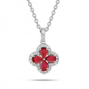 Collier Rubis et diamants diamant Holly - 3.6009.R1