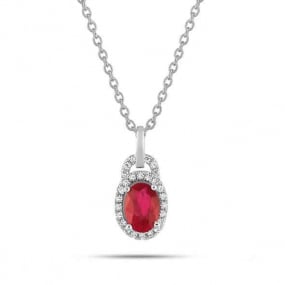 Collier Rubis et diamants diamant Rha - 3.6010.R1