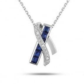 Collier Saphir et diamants ct - Alys-MY509GSB4