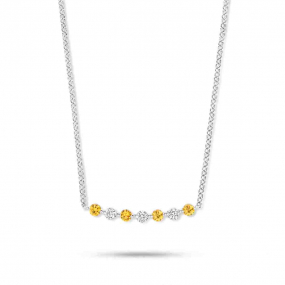 Collier Saphir jaune diamant 0.28 ct One More Ischia 066866JA
