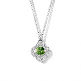 Collier Saphir vert diamant 0.11 ct One More Salina 062361EA
