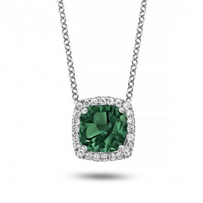 Collier Tourmaline diamant 0.1 ct One More Etna 050453QA
