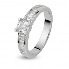 Diamant solitaire bague Marguerite 0.20 ct - 4s1270