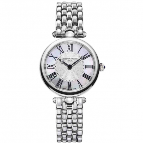 Frederique Constant Classics Art dco Quartz Cadran Argent Bracelet Acier inoxydable - FC-200MPW2AR6B