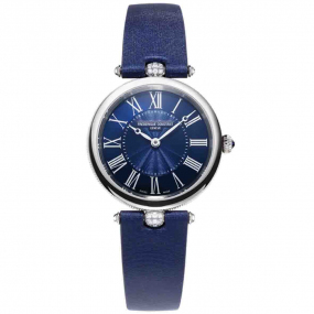 Frederique Constant Classics Art dco Quartz Cadran Bleu Bracelet Tissu - FC-200MPN2AR2D6