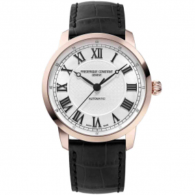 Frdrique Constant Classics Automatic Gents Automatique Cadran Blanc Bracelet Cuir - FC-301SWR3B4