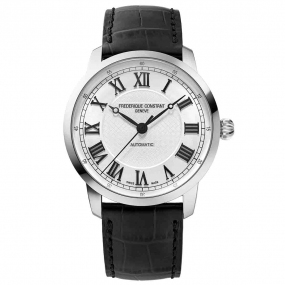 Frdrique Constant Classics Automatic Gents Automatique Cadran Blanc Bracelet Cuir - FC-301SWR3B6