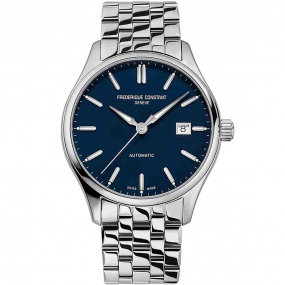 Frederique Constant Classics Index Automatique Cadran Bleu Bracelet Acier inoxydable - FC-303NN5B6B