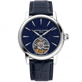 Frdrique Constant  Manufacture Classic Tourbillon Automatique Cadran Bleu nuit Bracelet Cuir - FC-980AV3H8