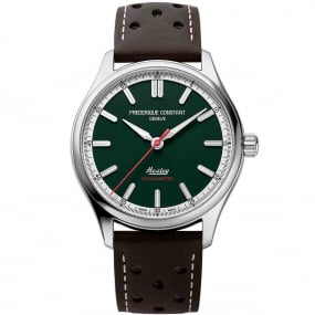 Frdrique Constant Vintage Rally Healey Automatic COSC Automatique Cadran Vert Bracelet Cuir - FC-301HGRS5B6