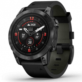 Garmin epix Pro Gen 2 Sapphire Edition - 51 mm Titane - Carbon Gray DLC avec bracelet noir  51 mm - 010-02804-01