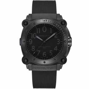 Khaki Navy BelowZero Auto Titanium 46 mm- H78505330