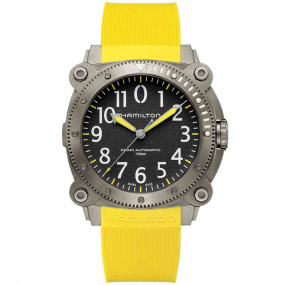 Khaki Navy BelowZero Auto Titanium 46 mm- H78535380