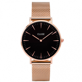 La Bohme Mesh Rose Gold/Black - 38 mm - CW0101201003