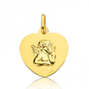 Mdaille Ange forme Coeur Or Jaune  Marie J9375X0000
