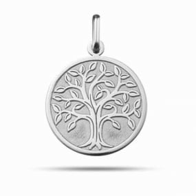 Mdaille Arbre de vie Argent  925 - 17 mm -Miya - AG248400231