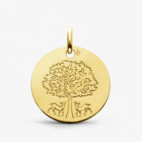 Mdaille Arbre de Vie  Augis en  Or Jaune  18 mm  Emeline -  J9029X0000