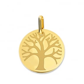 Mdaille Arbre de Vie Or Jaune - 15 mm -Zolie - XM1067