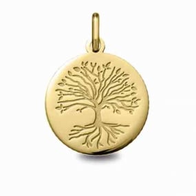 Mdaille Arbre de vie Or Jaune - 16 mm -Constance - 248400212