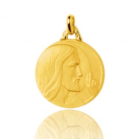 Mdaille Christ en Or Jaune 1.9 g - Rosie
