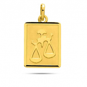 Mdaille Pendentif Zodiac Balance Or Jaune Emmanuelle