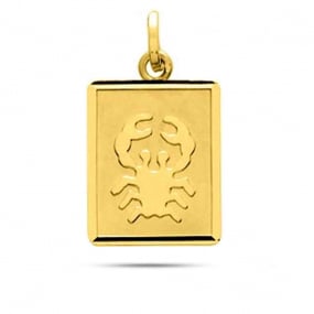 Mdaille Pendentif Zodiac Cancer Or Jaune Emmanuelle