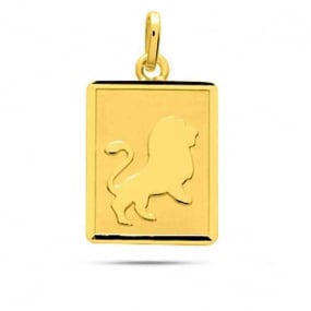 Mdaille Pendentif Zodiac Lion Or Jaune Emmanuelle