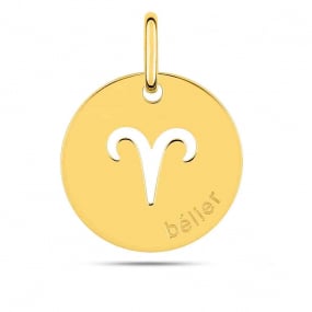 Mdaille Pendentif Zodiaque Blier Or Jaune Madoka