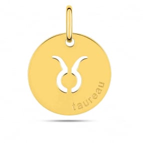 Mdaille Pendentif Zodiaque Taureau Or Jaune Natsumi