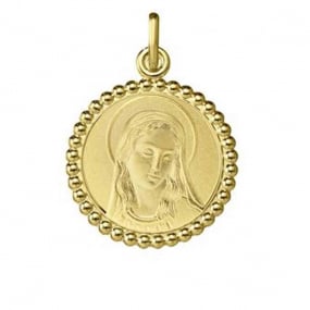 Mdaille vierge  Or Jaune 20 mm Marylne -1270111