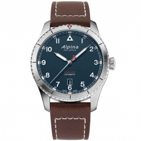 Montre Alpina Startimer Pilot Automatic Bllue 41 mm- AL-525NW4S26