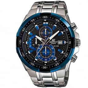 Montre Casio Edifice - Chronographe standard - Noir & Bleu - EFR-539D-1A2V