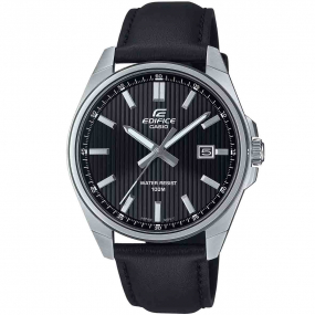 Montre Casio Edifice - EFV-150CL - Noir & Cuir - EFV-150L-1AV