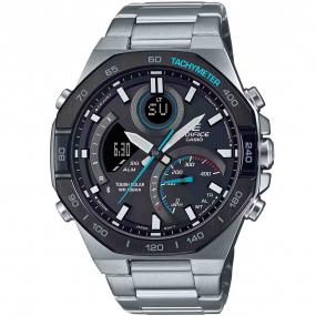 Montre Casio Edifice - Srie ECB-900 - Argent & Noir - ECB-950DB-1A