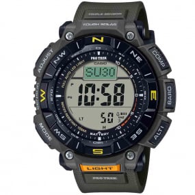 Montre Casio Pro Trek - Srie PRG-340 - Vert & Jaune - PRG-340-3