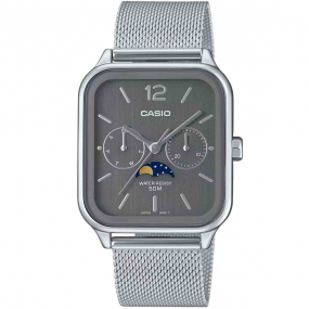 Montre Casio Timeless - Moonphase - Gris Clair - MTP-M305M-8AV