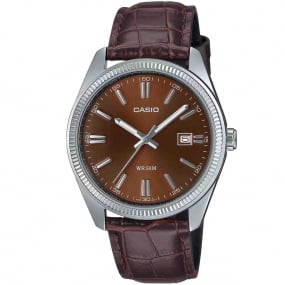 Montre Casio Timeless - Standard - Marron & Cuir - MTP-1302PL-5AV