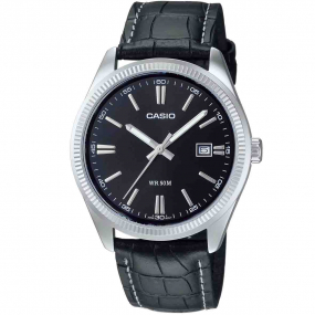 Montre Casio Timeless - Standard - Noir & Cuir - MTP-1302PL-1AV