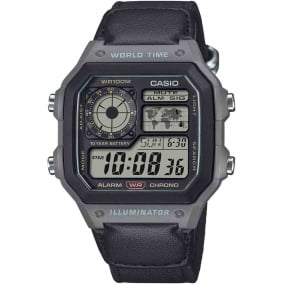 Montre Casio Timeless - WorldTime - Noir - AE-1200WHUB-8AV