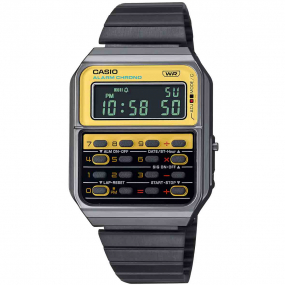 Montre Casio Vintage - Edgy Collection Acier - Jaune - CA-500WEGG-9B