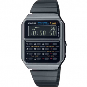 Montre Casio Vintage - Edgy Collection Acier - Noir - CA-500WEGG-1B