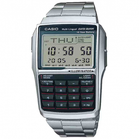 Montre Casio Vintage - Edgy Collection Databank - Argent - DBC-32D-1A