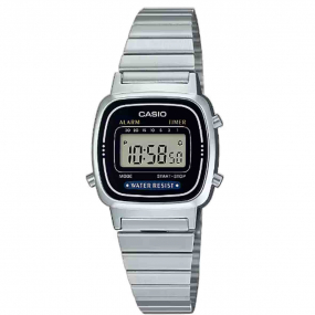 Montre Casio Vintage - Mini Collection - Argent & Noir - LA670WEA-1