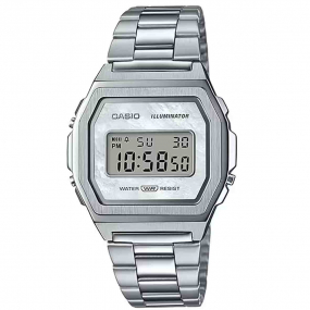 Montre Casio Vintage - Premium Collection Lady - Argent & Nacre - A1000D-7